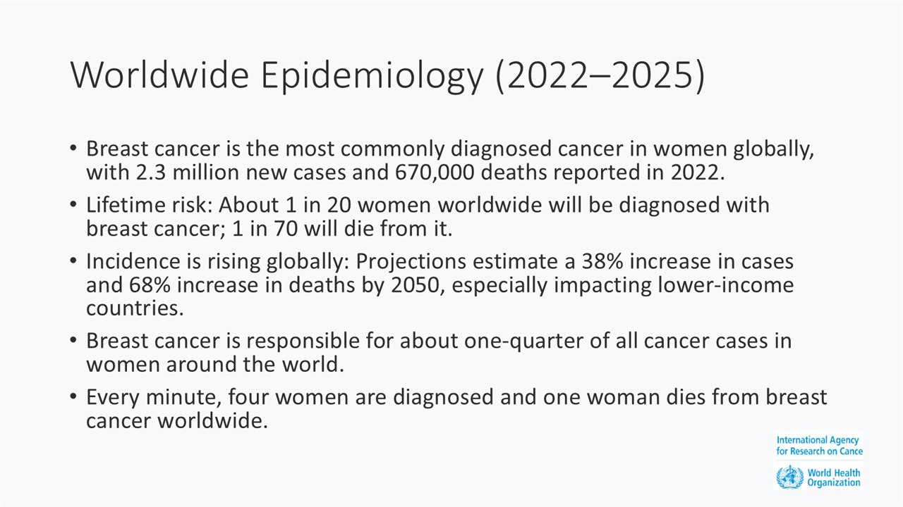 Before: the statistics as five dense bullet points on a white slide.